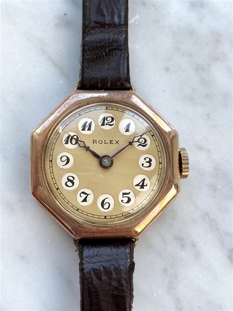 1930s 9ct rose gold cased rolex|rolex art deco watches.